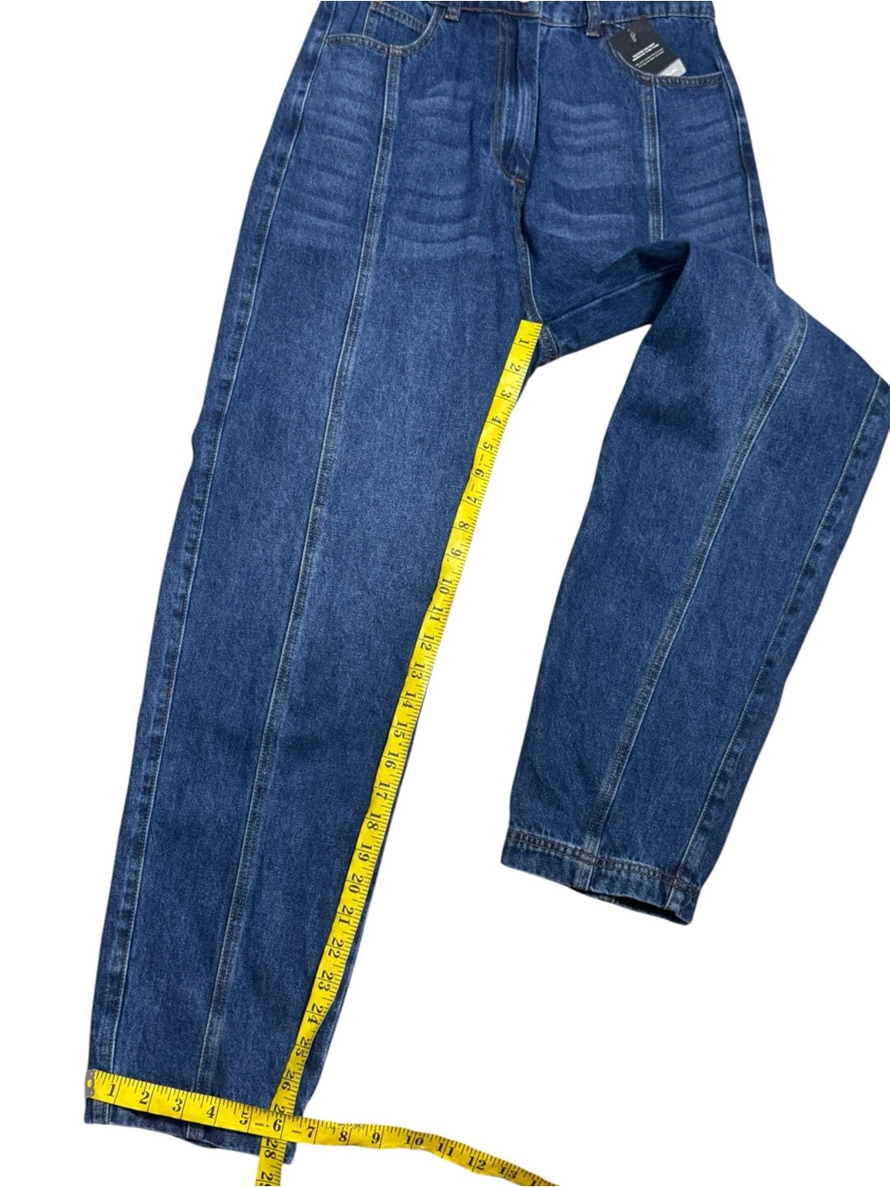 NWT Karen Millen Denim Boiler Jumpsuit Size 6 Straight Tapered Leg Med Blue - Picture 8 of 12
